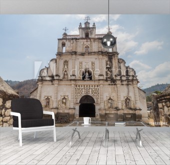 Picture of Old colonial church in San Manuel de Colohete village Honduras